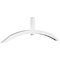 Ekena Millwork Archdale Architectural Grade PVC Gable Bracket, 96"W x 28"H x 4"D x 4"F, 7/12 Pitch GBP096X28X0404ARC00 - alternate 1